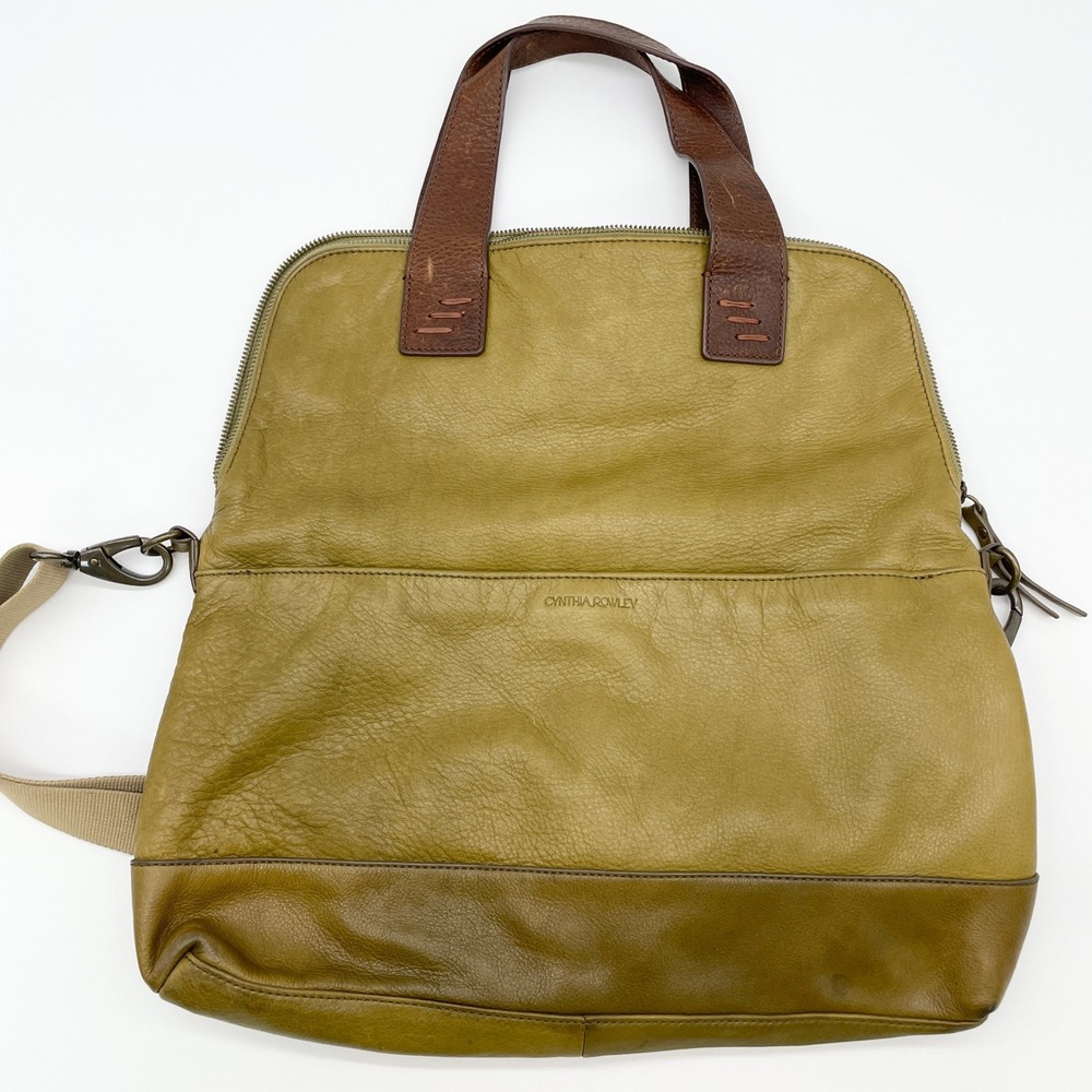 Cynthia Rowley Women Leather Tote Large Travel Everyday Office Casual Luxury - Picture 3 of 15